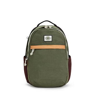 Kipling Xavi 15" Backpack Laptop Bags Valley Moss | CA 1675DF